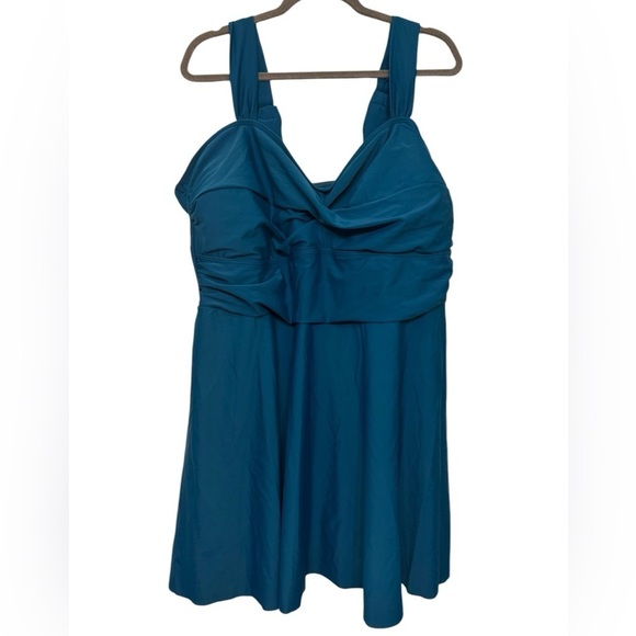 Aqua Eva Tankini Swim Top Size 24 W - Picture 1 of 5